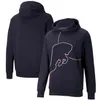 F1 Team Uniform Mens Hooded Sweatshirt Formula One Racing Suit Custom Casual Loose Plus Size Sweater Jacket205m