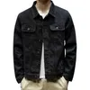 Осенняя зимняя джинсовая куртка мужская корейская повседневная одежда мода, мужчина, черная черная, негабаритная куртка xxl xxxl Boys Jacket Cotton Streetwear L220725