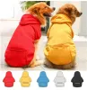 5 كولور للبلوزات ملابس الملابس الكلب مع جيب XS-5XL الخريف الشتاء الحيوانات الأليفة دافئة جرو سترة معطف الجرو