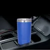 Bicchiere da 20 once Bicchiere da 20 once in acciaio inossidabile con isolamento sottovuoto Coperchio per caffè Tazza da birra Boccetta per acqua sportiva di grande capacità Tazze Thermos Bottiglia fredda