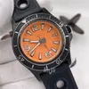 lmjli - Mens Mechanical Watch 46mm Fashion Business Watches Automatic Calendar Rubber Strap WristWatch