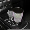 Car Organizer Crystal Trash Bin Veicolo Garbage Dust Case Storage Box Can Decor Bling Accessori interni per WomanCar