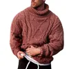 Fashion Men Autumn Winter Twist Treid Turid Knitting Turtle Turtle Jumper Colt Spesso L220801