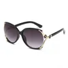 2022 Óculos de sol da moda nova feminina Large Frame Classic Sunglasses