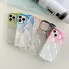 Diamond gradiënt transparante telefoonhoesjes voor iPhone 13 11 12 Pro Max Fashion Luxury Crystal Clear Back Cover ShockProoft Anit Fall