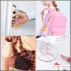 Keychains Fashion Accessories Bk 90Pcs Acrylic Keychain Blank Making Kit 30Pcs Clear Blanks/Tassels/Key Rings With Chain For Diy Pro Dhw5F