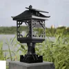 LED Lawn Solar Message Lights Outdoor Waterproof For Landscape Patio Villa Cortyard Paythway Pillar Floor Street Lamp J220531