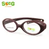 Secg Miyopi Optik Yuvarlak Çocuk Gözlükleri Çerçeve TR90 Kauçuk Diyopter Şeffaf Çocuk Gözlükleri Esnek Yumuşak Gözlük280n