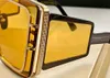 Солнцезащитные очки негабаритных ограбления Золотые желтые летни