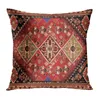 Подушка /декоративная красная марокканская этническая узора лепестка с короткой плюшевой диван наволоч
