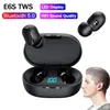 E6S E7S TWS FONE BLUETOOTH EARPHONES 무선 헤드폰 스포츠 헤드셋 Samsung Xiaomi Redmi 모든 스마트 폰을위한 마이크 핸즈프리 이어 버드