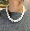 Catene enormi affascinanti 18 "15-16 mm Natural Mare del Sud Genuino collana rotonda di perla rotonda da donna collane di gioielli per womanchain chainschai
