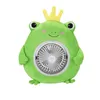 Summer New Personality Small Fan Frog Ddoll Doll Bed Electric Fans Portable Table Fan wholesale