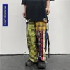 UNCLEDONJM Gitter Patchwork Hip Hop Harajuku Casual Hosen High Street Design Ins Mode Männer Hosen T2A002 201110