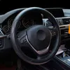 Steering Wheel Cover For 3738 CM 145 "15" Car Steering Wheel PU Leather AntiSlip Inner Ring M Size Car Accessories J220808