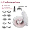 False Eyelashes Drop Self-adhesive 3 Seconds To Wear No Glue Needed Faux Mink Lashes Extension Curly Thick Wispy Eyelash