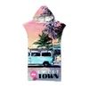 Towel Summer Vacation Microfiber Hooded Bath Beach Changing Cloak Surf Swimming