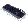 Semi-mechanical Gaming Keyboard Mouse Combos RGB LED Bakgrundsbelysning Plug and Play Keyboard Ergonomic Design Vattentät spel tangentbord Kit