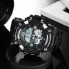 ساعة Wristwatches Chrono Men مشاهدة أعلى Wristwatch Sport Electronic Big Dial Quartz Digital Male Wrist Clock Man's Watches