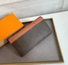 High Quality Men Womens Color Matching Wallet Classic Envelope Bag Fold Interior Zipper Pocket Design Unisex Commerce Coin Purse Credit Card Bag