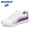 Bona stijl dames hardloopschoenen veter atletische schoenen buiten wandelen jogging schoenen comfortabele sneakers 220606