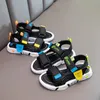 2022 الصيف الأولاد الجديد أحذية رياضية أزياء أحذية الأطفال غير الرسمية Solid Soled Soled Sandals Boys Boys Nasual Beach Shoes حجم كبير 26-35