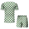 Men's Tracksuits Men's Pattern Shirt Short Sleeve Shorts Set Summer Cool Youth Party Print 2 Piece SetMen's Men'sMen's