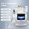 Multifunktion 8 i 1 RF Ansiktslyftande mikroström Väte syresjetstråle EMS Microdermabrasion Machine för salong