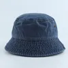 Harajuku Washed Denim Cotton Bucket Streetwear Fisherman Hats for Women Hip Hop Unisex Caps Bonnet Gorro 220617