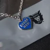 일본인 Nigo Human Made Red와 Blue Love Necklace Brand Fashion Trend 스웨터 체인 다목적 보석 액세서리 5023945