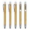 Creative bamboo pen printing logo natural tube bamboo ballpoint Office writing tools LK0013