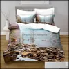 Bettwäsche-Sets liefert Heimtextilien Garden Lake View Printing Duvet Er mit Kissenbezug Eu/Australien/U.S. Schlafzimmerdekorationsset Kingsize-Bett D