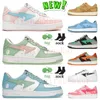 NUEVA FAMINA BAPESTAS SK8 Casual Shoes Designer Pastel Pink Green Blue Mens Women Sneakers 36-45