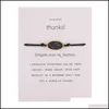 Link Chain Bracelets Jewelry Resin Imitation Stone Oval Pendant Gold Colorf Adjustable Rope Bracelet For Wom Dhocj