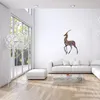 Autocollants muraux trois ratels cht19 couleur art antilope autocollant pour la décoration de maison de chambre à coucher