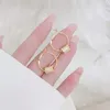 Hoop & Huggie Temperament Small Waist Round Fashion Earrings Exquisite Shine 14k Real Gold For Women Luxury Wedding Accessories GiftHoop Dal