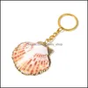 Chaveiros Jóias Bohemia Shell Chaveiro Para Mulheres Bolsa Hangle Suporte para Carro Concha Chaveiro Acessórios Praia Lembrança Presente Dhker