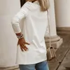 Vrouwen herfst solide witte zwarte zaken vrouwelijk blazerjack casual herfst lange mouw werkpak kantoor dame slanke blazers jas top 220819