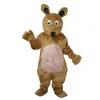 Traje de mascote de kangaroo de Halloween roupas de desenho animado de alta qualidade traje unissex adultos roupas de natal vestido de chiques de natal