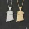 Hangende kettingen hangers sieraden hiphop solide rug 18k goud vergulde Jezus hoofd ketting sier met touw ketting druppel levering 2021 egmr2