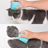 Badezimmer Hundepflege Badpinsel -Massage Handschuhe Weiche Sicherheit Silikonkamm mit Shampoo Box Haustierzubehör für Katzen Dusche Pflegewerkzeug FY3893 SXJUL9