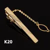 Laser Engraving Tie Clip Fashion Style Gold Color Men Gifts Wedding Luxury Jewelry Business Tie Pin