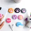 Cartoon Phone Holders Grip Cute Animal Finger Stand Universal Foldble konsolmontering för mobiltelefoner3789536