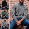 Autumn Winter Men Sweater Solid Color Turtle Neck Sweater Men Slim Basic Top Sticke tröja Mäntröjor Pull Homme L220801