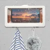 Liner Tablet veya Telefon Tutucu Su Geçirmez Kılıf Kutusu Duvarı Monte Tüm Kapalı Mobil Raflar Self -Uygun Duş Aksesuarları 220809