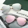 Lunettes de soleil 2022 Classic Design Pilot Femmes Hommes Vintage Vintage Small Bee Mirror Sun Glasses pour femelles UV400 Shades190y