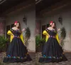 Vintage Satin Mexicain Quinceanera Robes Brodées Grande Taille Pour Les Femmes De L'épaule A-ligne Douce 16 Robe De Soirée De Bal Filles