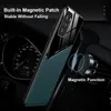 Leather Texture Car Magnetic Holder Cases For Xiaomi Mi 11 10T Lite 10 Ultra Soft TPU Frame Cover Redmi Note 10 Pro 10S