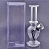 Wholesale clear cheap mini Beaker Glass oil Rig Dab Bong Smoking Hookah metal Bowl tobacco smoking pipe