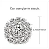 Strass Embellissements Flatback Sier Bijoux Fleur Cristal Bouton Accessoire Pour Diy Jewel Wmtkdo Toys2010 Drop Delivery 2021 Perles Arts